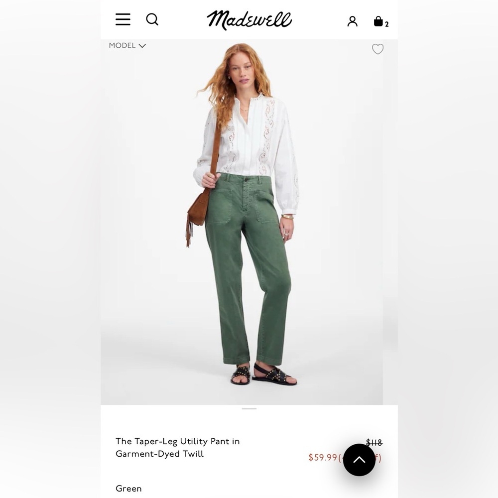 Madewell Taper-leg Utility Pant